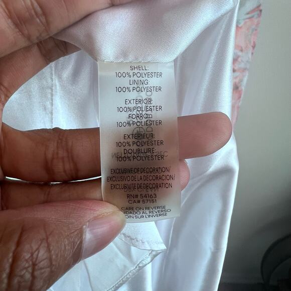 Calvin Klein Blue Floral Ruffle Halter Neckline Sleeveless Maxi Dress 4 Wedding - Picture 9 of 11